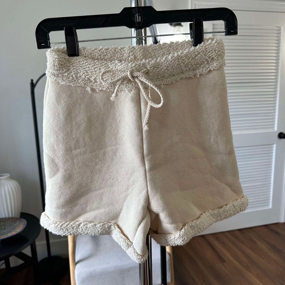 Womens DONNI. Poodle Creme Soft Comfortable Lounge Shorts XS NWT